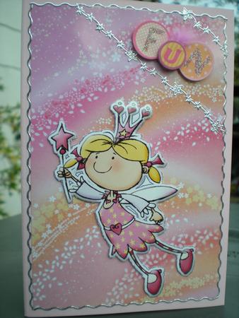 Pretty Pink Princess Fairy 'puffer Stickers' by Toni Marie Judd