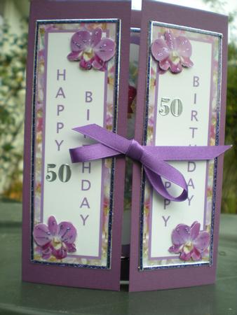 Orchid & Ribbon Gatefold by Toni Marie Judd