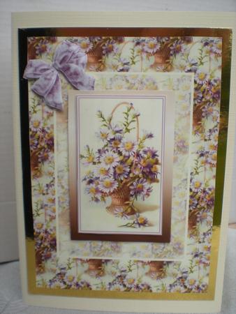 Floral Card Front with Daisies by Toni Marie Judd