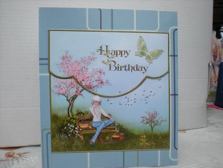 Envelope Style Card with Decoupage Relaxing by Toni Marie Judd