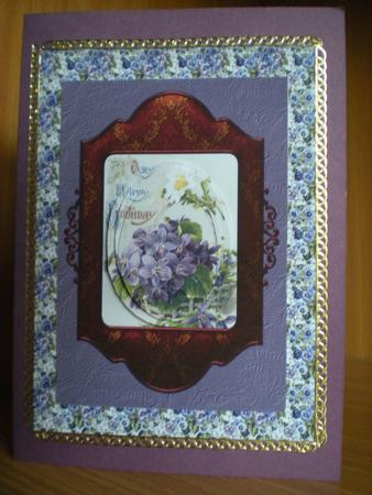 Violets Backing Paper by Toni Marie Judd