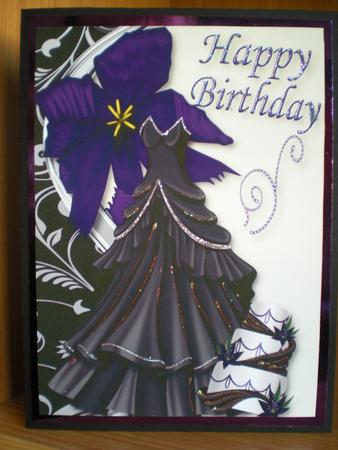 Gorgeous Black Dress with Cake A4 by Toni Marie Judd