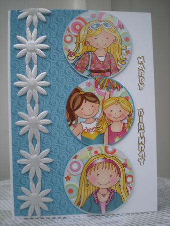 Bright Blue Glitter Swirl Backing Paper by Toni Marie Judd