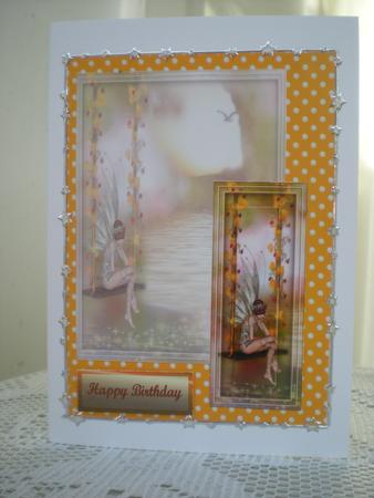 Pearls on Canvas Backing Paper in Yellow by Toni Marie Judd