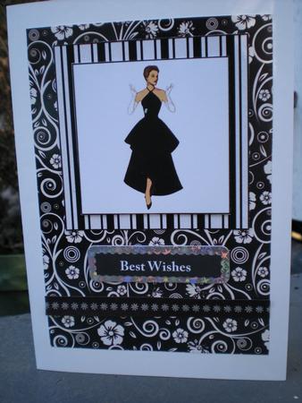 Black & White Floral Swirls A4 Backing Paper Set 2 by Toni Marie Judd