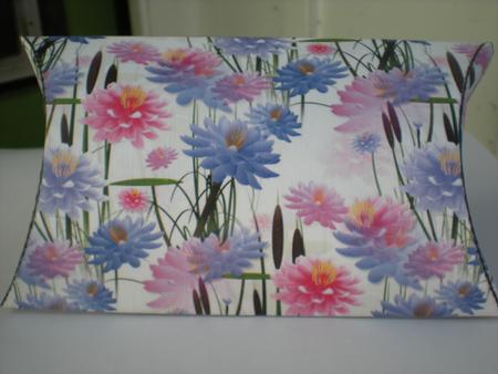Waterlillies on White Pillow Gift Box by Toni Marie Judd