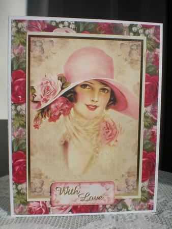 Romantic Vintage Roses Backing by Toni Marie Judd