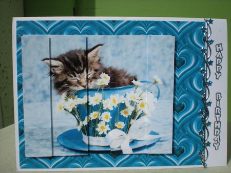 Love Hearts Backing Paper in Aqua by Toni Marie Judd