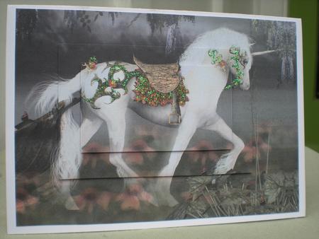 Unicorn Greeting Card Kit with Bookmark by Toni Marie Judd