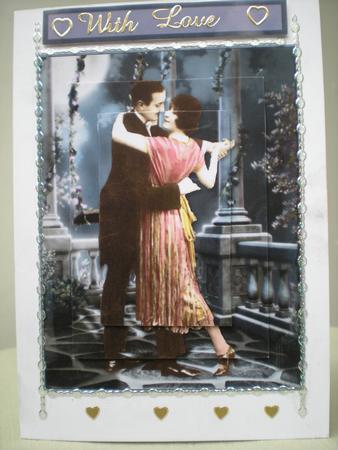 The Vintage Couple Waltz in the Moonlight by Toni Marie Judd