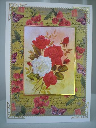 Lemon Coloured Sweet Pea Stamp A4 Backing Paper by Toni Marie Judd