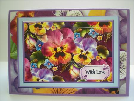Multi Colored Pansy Pyramid by Toni Marie Judd