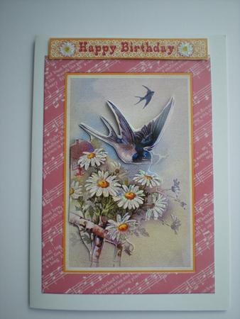 Basket of Flowers and Blue Birds by Toni Marie Judd
