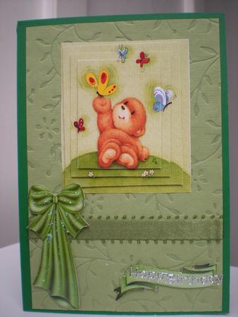 Little Teddy with Butterflies,pyramids by Toni Marie Judd