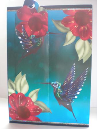 Humming Bird Bookmark Greeting Card Front by Toni Marie Judd