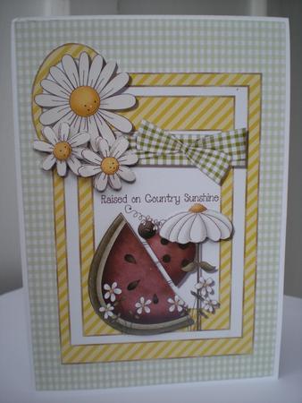 Country Sunshine Card Topper by Toni Marie Judd