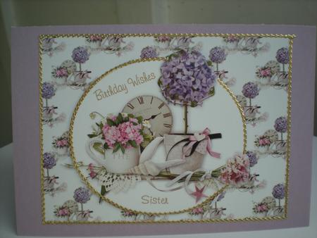 Sister Birthday Flowers by Toni Marie Judd
