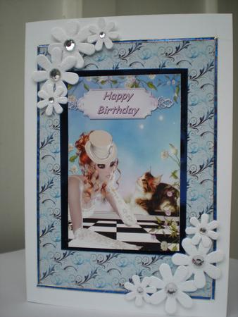 Flourish in Blue Backing Paper by Toni Marie Judd