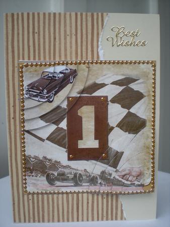 Vintage Racing Age 1 6inch Duo Corner Stacker by Toni Marie Judd