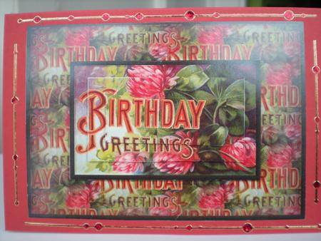 Birthday Greetings Quick Card by Toni Marie Judd