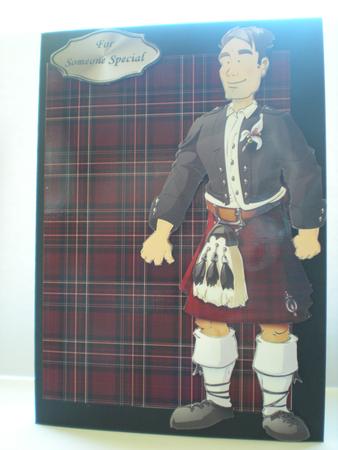 Kilt Dude (red) Decoupage Sheet by Toni Marie Judd
