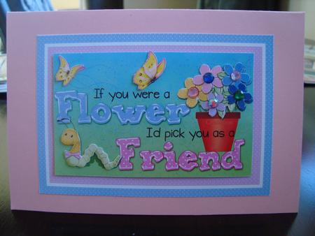Gardening Friend Card Front & Topper by Toni Marie Judd