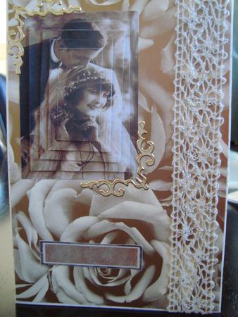 Lovely Vintage Wedding Couple in Sepia by Toni Marie Judd