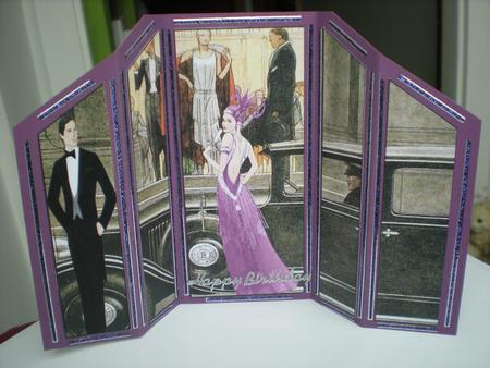 After the Ball-theatre Fold Card-art-deco by Toni Marie Judd