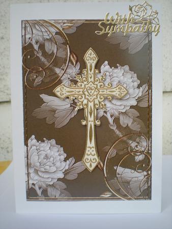Embossed Roses with Gold Swirls and Frame in Deep Green by Toni Marie Judd