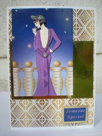Art Deco Gold Tile Effect Backing Paper by Toni Marie Judd