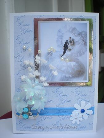 Blue I Love You Backing Paper by Toni Marie Judd