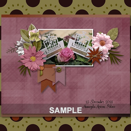 Easy Scrap #1 - Flowers & Leaves by Toni Randall