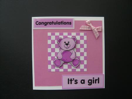 It's a Girl-congratulations by Toni Bradshaw