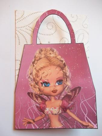 Belinda Fairy Handbag Card by Tracey Barrett