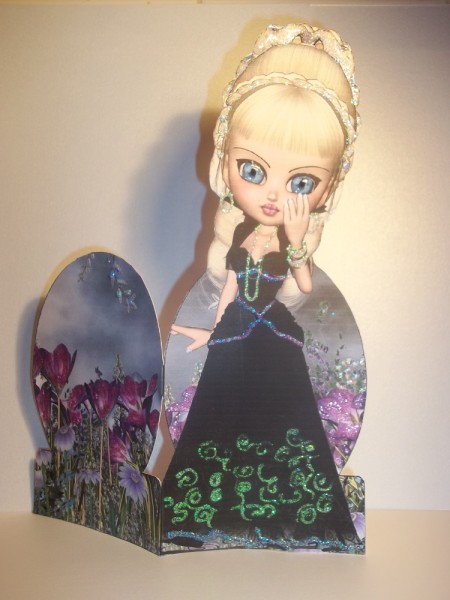 Princess Perla Stand Up Card by Tracey Barrett