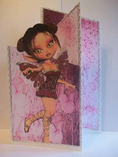 Freya Fairy Cascade Card by Tracey Barrett