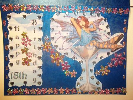 18th Birthday Card - for Female - or Male!! by Tracey Barrett