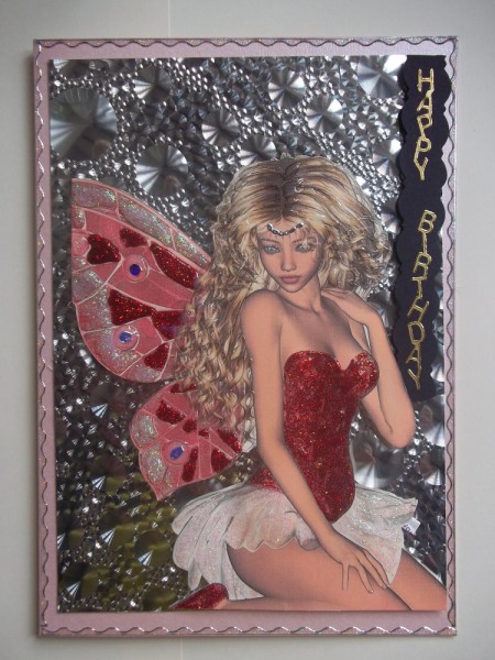 Away with the Fairies A4 Card Front by Tracey Barrett