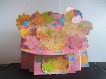 Sweet Baby Girl 3D Shelf Card by Tracey Barrett