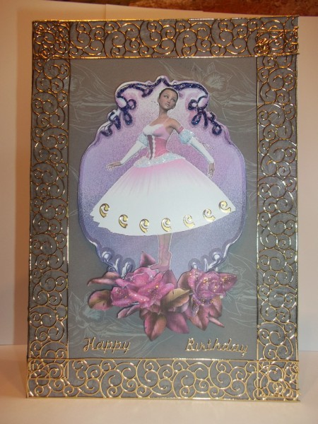 A4 Framed Ballet Dancer by Tracey Barrett