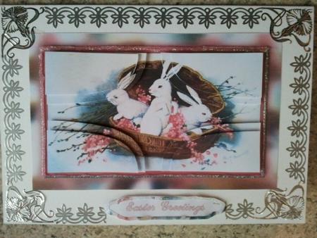 Easter Bunnies New Shape Corner Stacker by Tracey Barrett