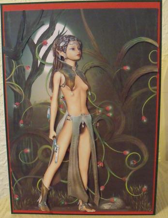 Elf Warrior A4 Card Front by Tracey Duckmanton