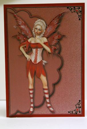 Love Fairy Envelope Card with Decoupage by Tracey Duckmanton