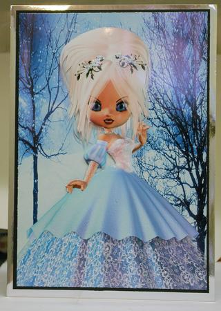 Princess Eira Christmas A4 Topper by Tracey Duckmanton
