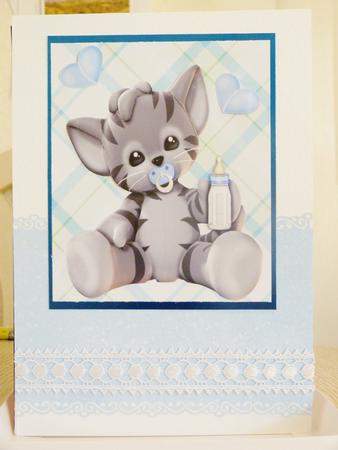 Baby Blue Cat Plushie by Tracey Duckmanton