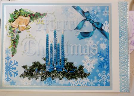 Merry Christmas Candles by Tracey Duckmanton