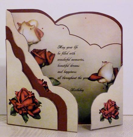 Red Rose Wraparound Card Kit by Tracey Duckmanton