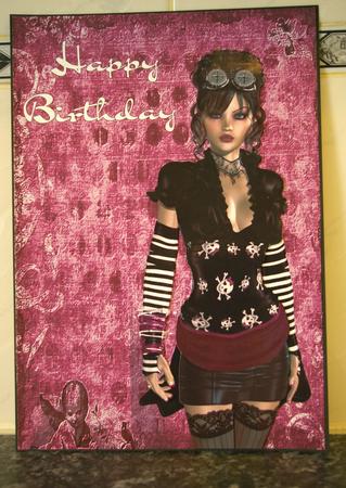 Steam Girl A4 by Tracey Duckmanton