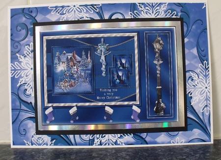 Christmas Angels Bell Ringing Swirls Backing Paper by Tracey Duckmanton