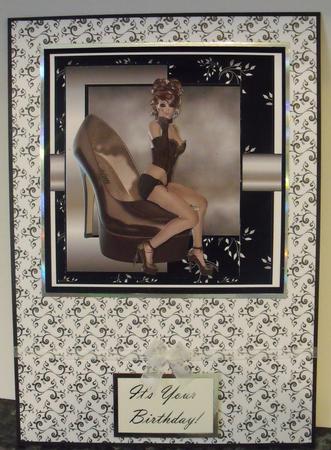 Silver and Black Card by Tracey Duckmanton